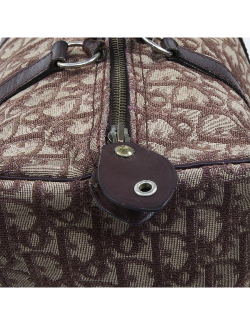 Speedy DIOR bordeaux monogram canvas bag
