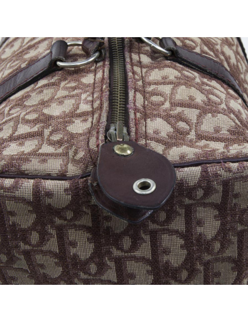 Speedy DIOR bordeaux monogram canvas bag