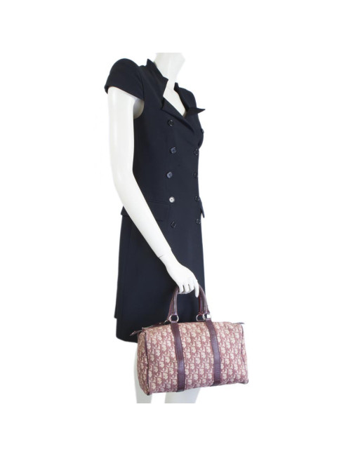 Speedy DIOR bordeaux monogram canvas bag