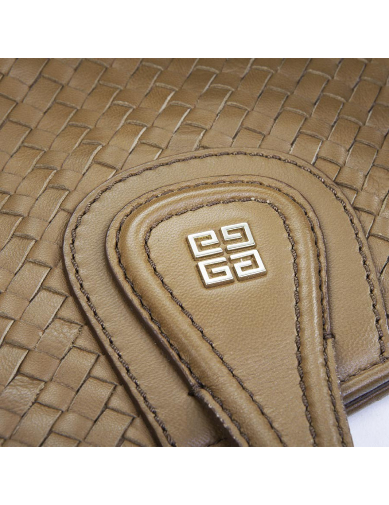 GIVENCHY Nightingale bag leather braided gold