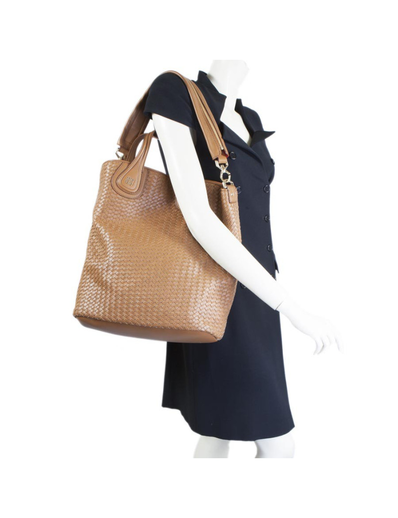GIVENCHY Nightingale bag leather braided gold