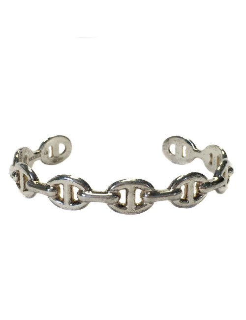 Bracelet HERMES chaine d'ancre enchaîné en argent