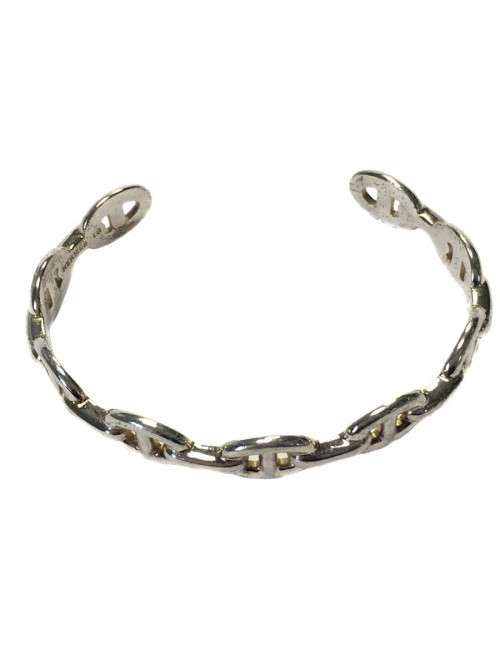 Bracelet HERMES chaine d'ancre enchaîné en argent