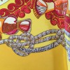 Hermès 'Great fund' in yellow silk