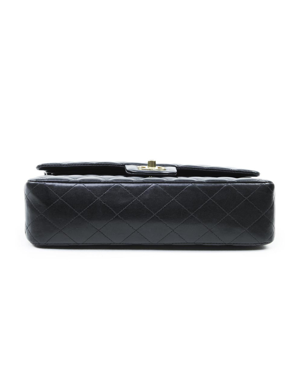Quilted CHANEL timeless black lambskin bag
