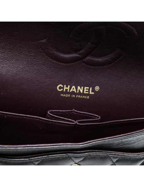 Sac CHANEL timeless cuir d'agneau noir matelassé