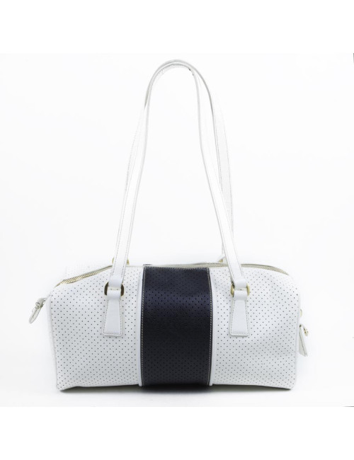 Two-tone perforated leather PRADA bag