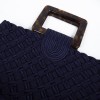 Braided blue YVES SAINT LAURENT bag Navy vintage
