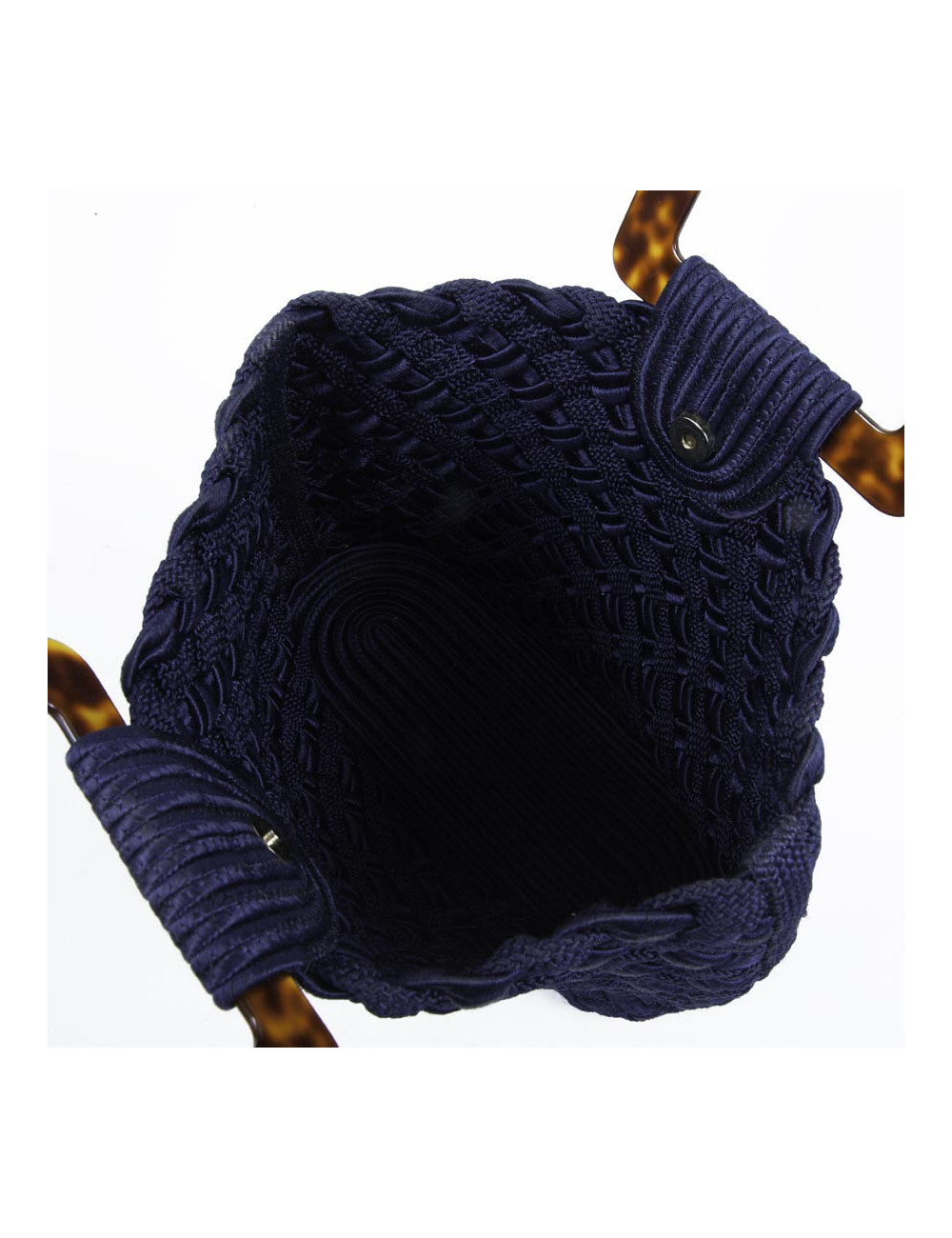 Braided blue YVES SAINT LAURENT bag Navy vintage