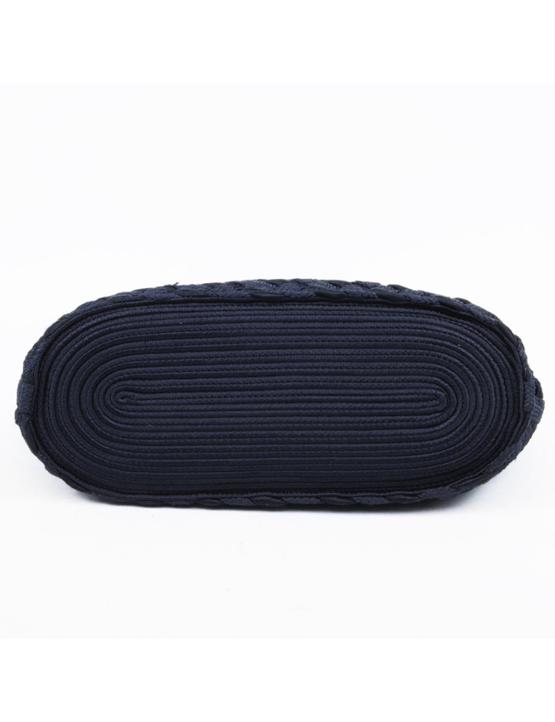 Braided blue and black YVES SAINT LAURENT bag Vintage