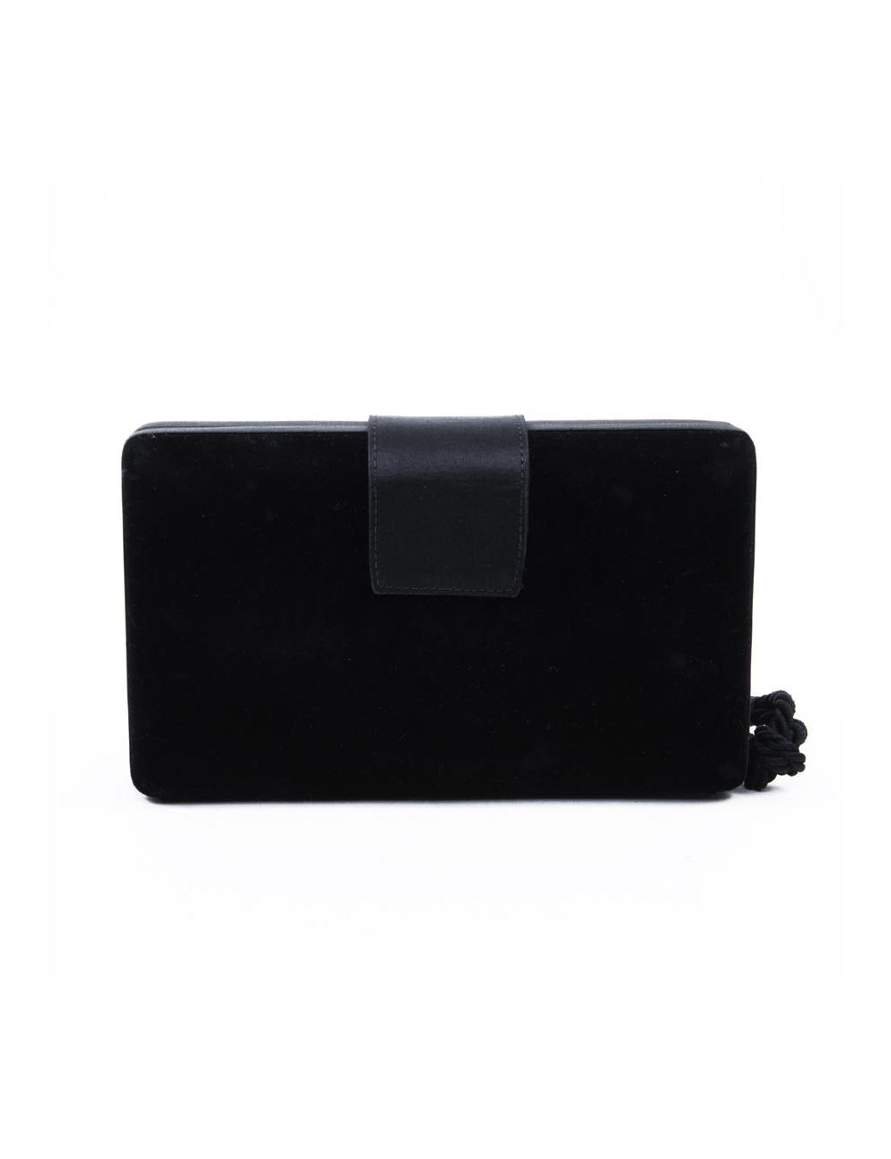 Minaudière CELINE en velours de soie noir