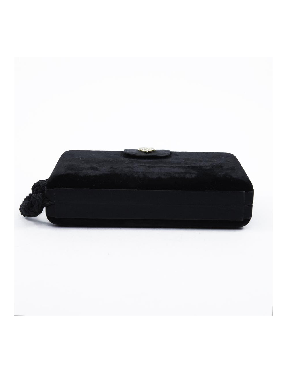 Clutch CELINE black silk velvet