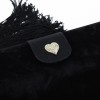 Clutch CELINE black silk velvet