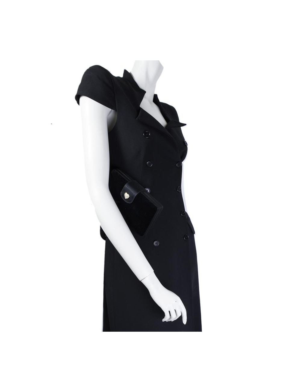 Minaudière CELINE en velours de soie noir