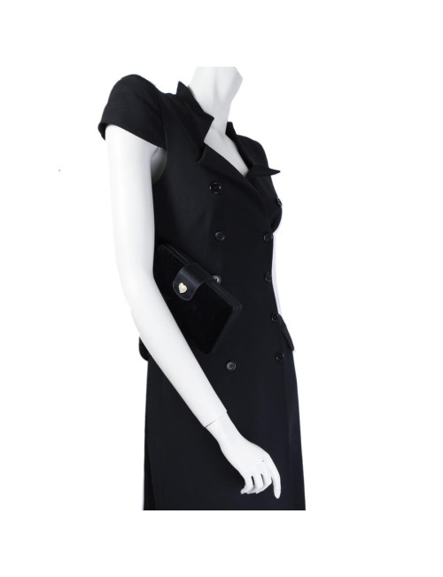 Minaudière CELINE en velours de soie noir