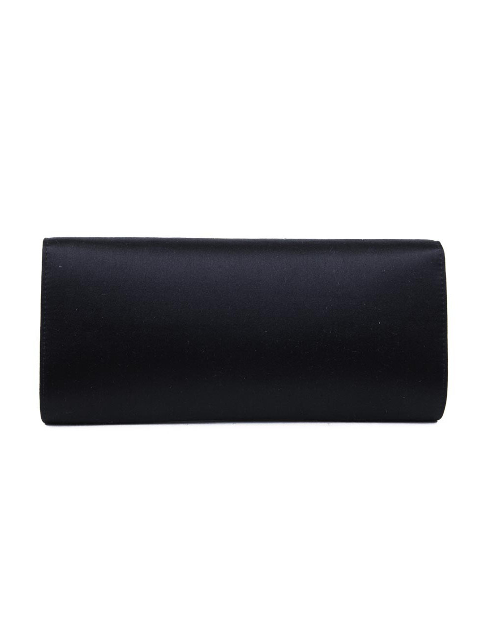 Pochette YVES SAINT LAURENT satin de soie noir