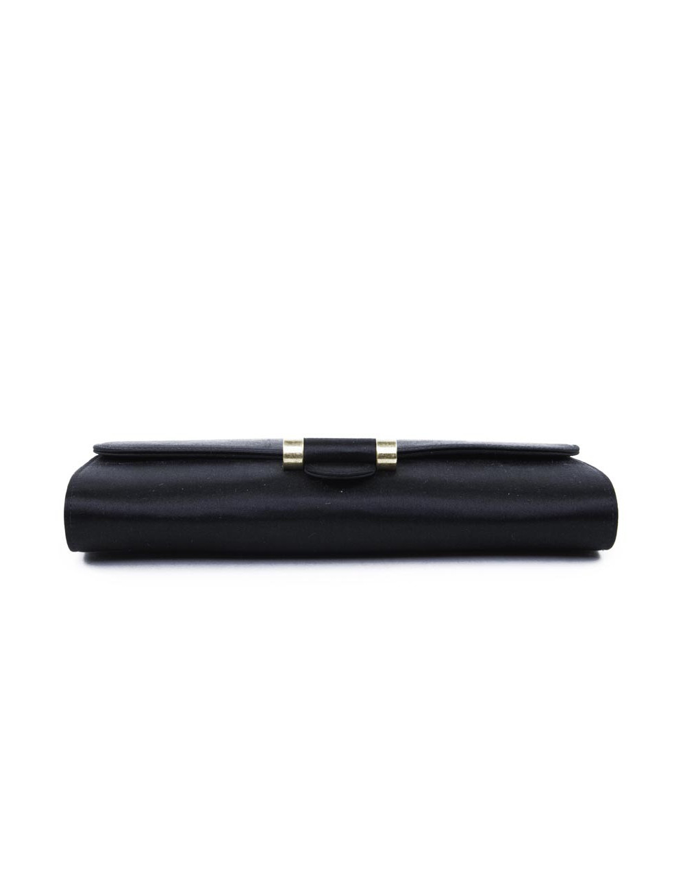 Pochette YVES SAINT LAURENT satin de soie noir