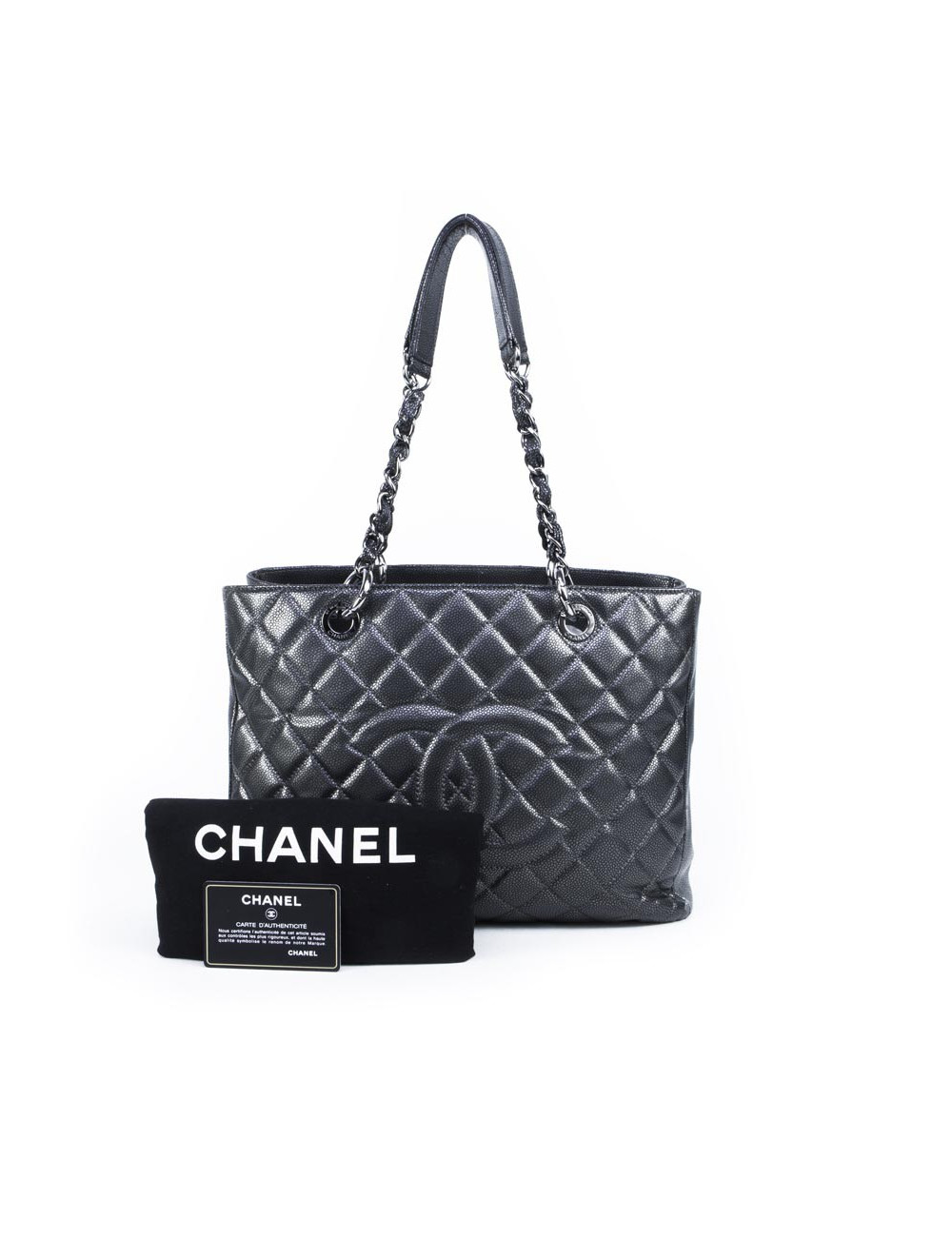 Sac cabas CHANEL veau grainé
