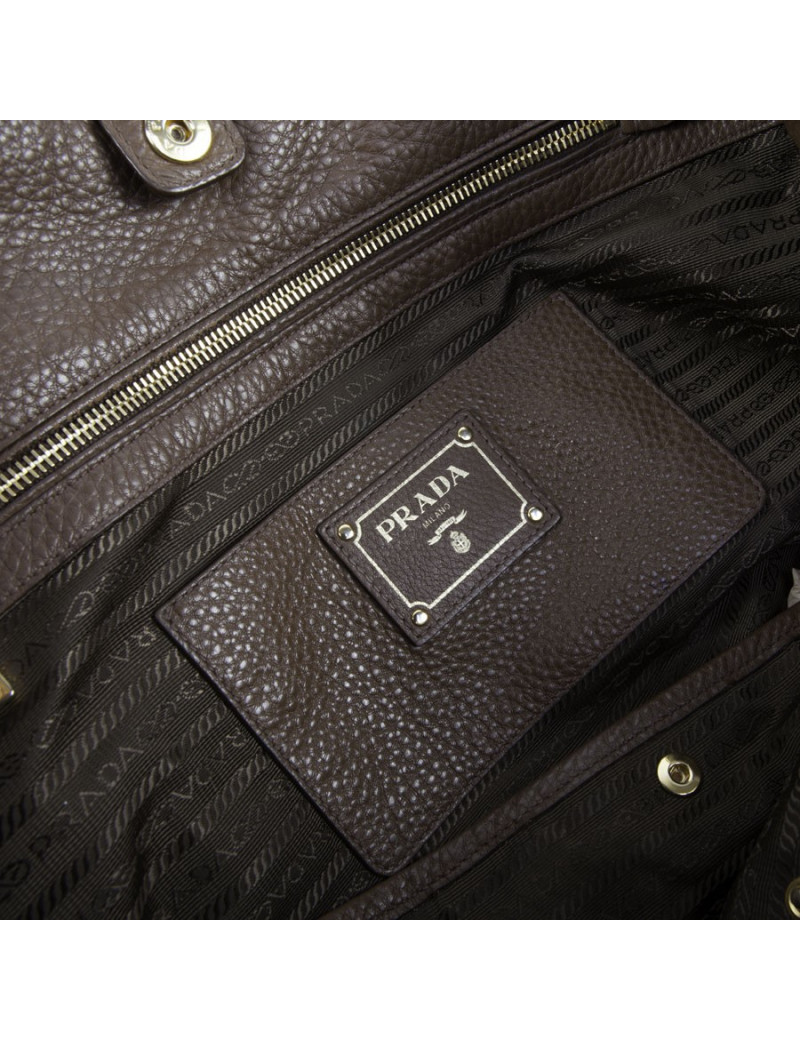 Sac PRADA cuir grainé