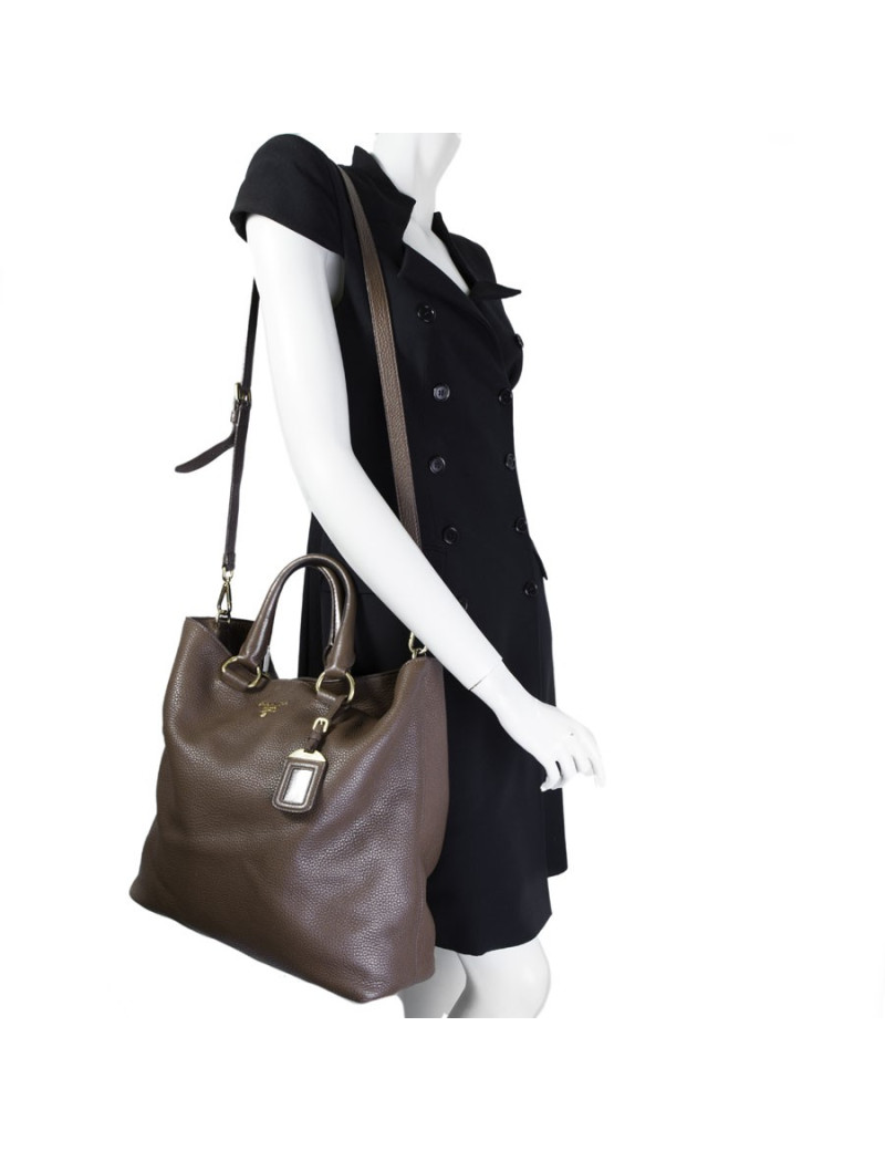Sac PRADA cuir grainé