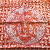 Square "Mosaic to 24" HERMES orange silk