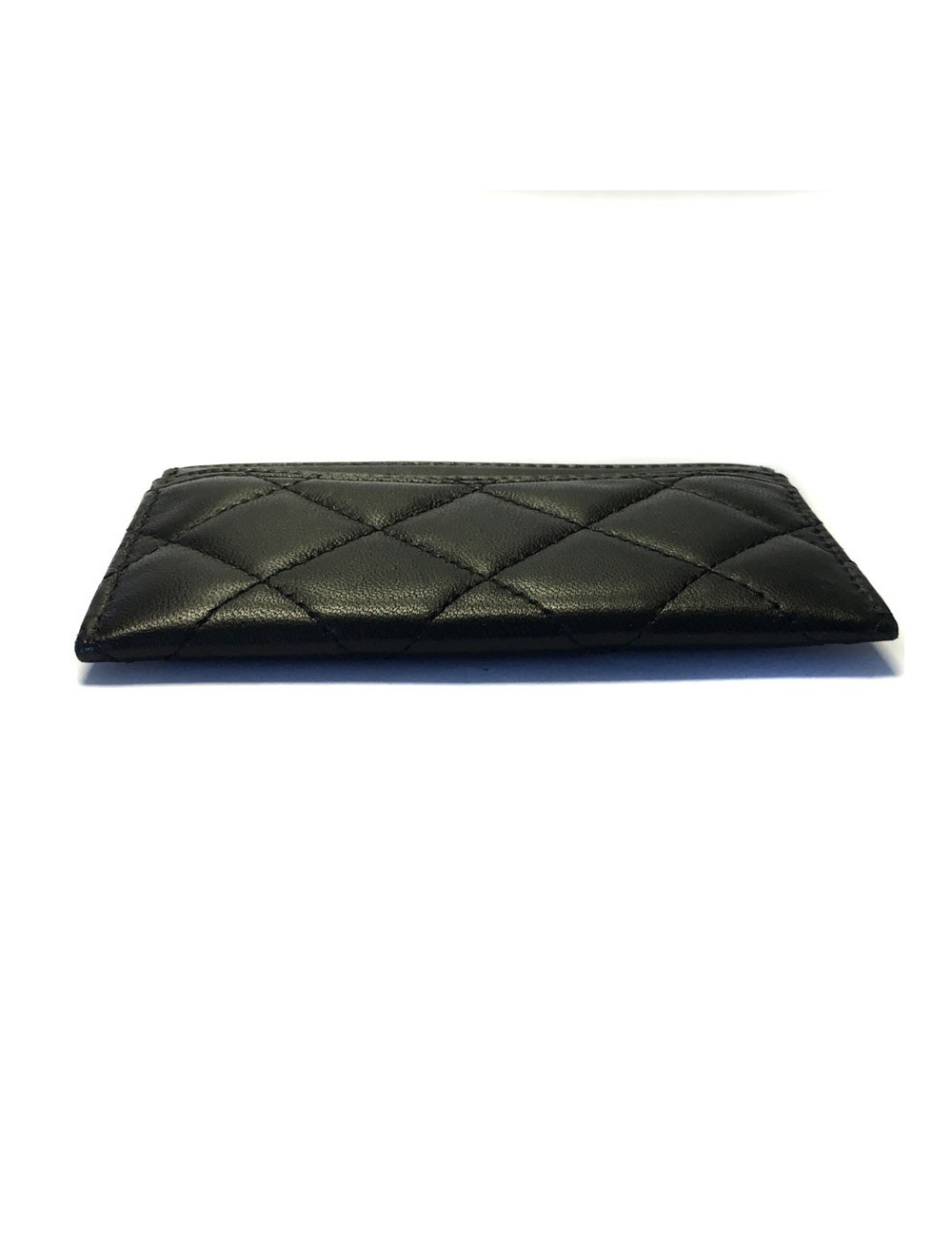Door cards CHANEL quilted black leather