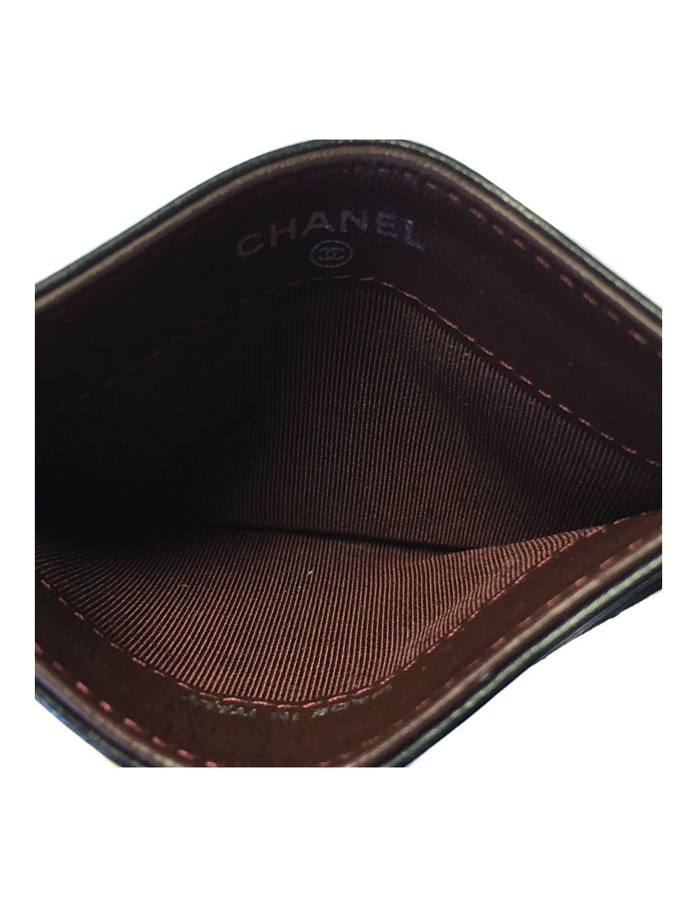 Door cards CHANEL quilted black leather