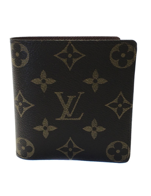 Porte cartes LOUIS VUITTON en toile monogram marron