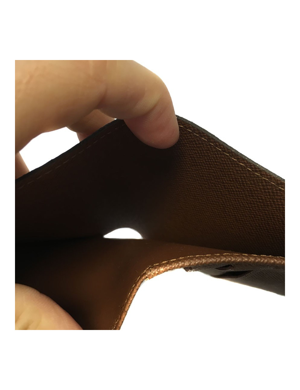 Porte cartes LOUIS VUITTON en toile monogram marron