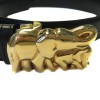 CARTIER belt elephant gold metal buckle