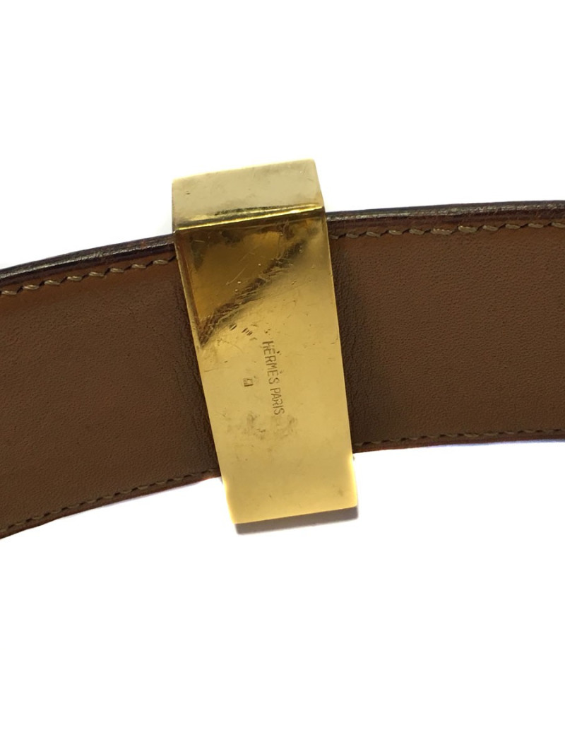 Ceinture HERMES Médor rouge