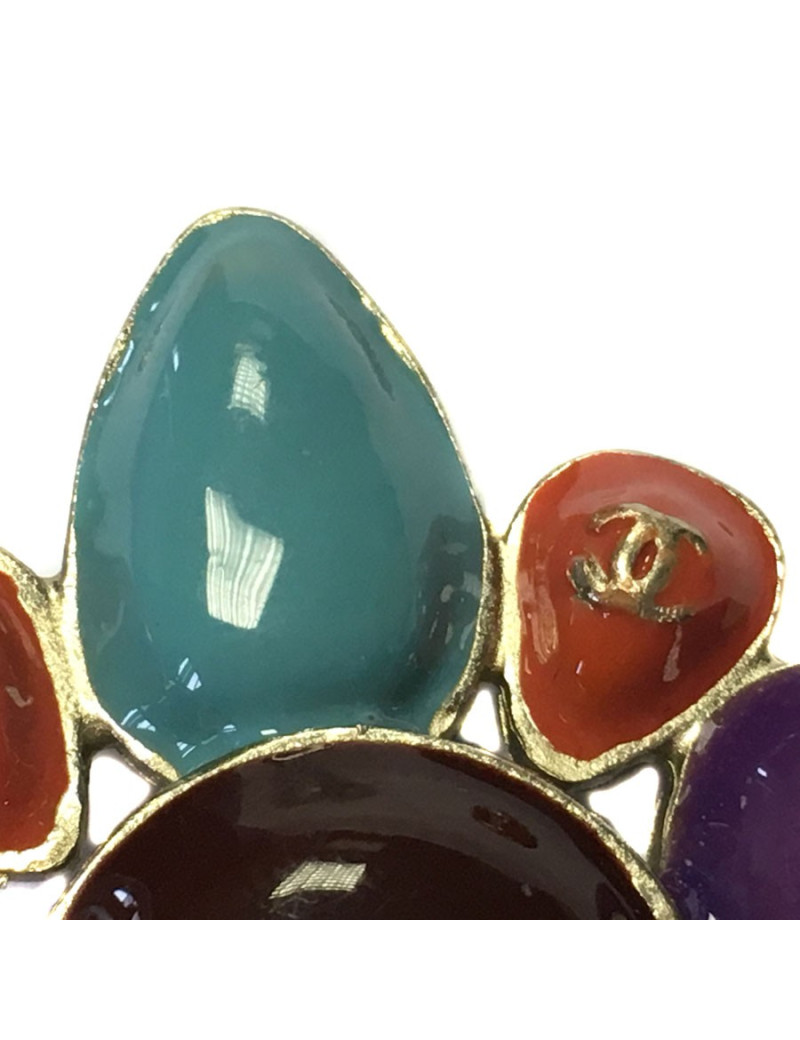 Broche CHANEL multicolore
