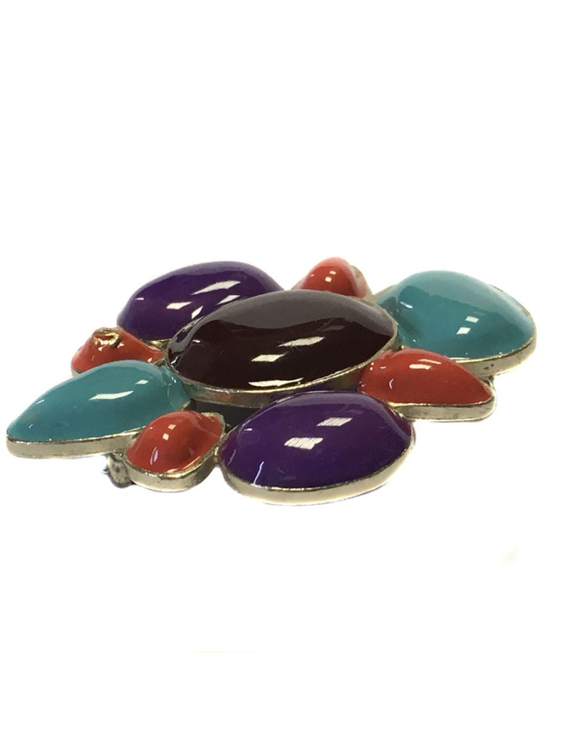 Broche CHANEL multicolore