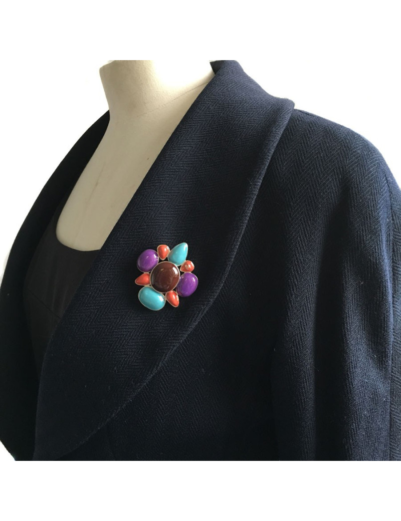 Multicolor CHANEL brooch