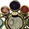 Multicolor CHANEL brooch and rhinestones