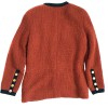 CHANEL T38 red tweed jacket