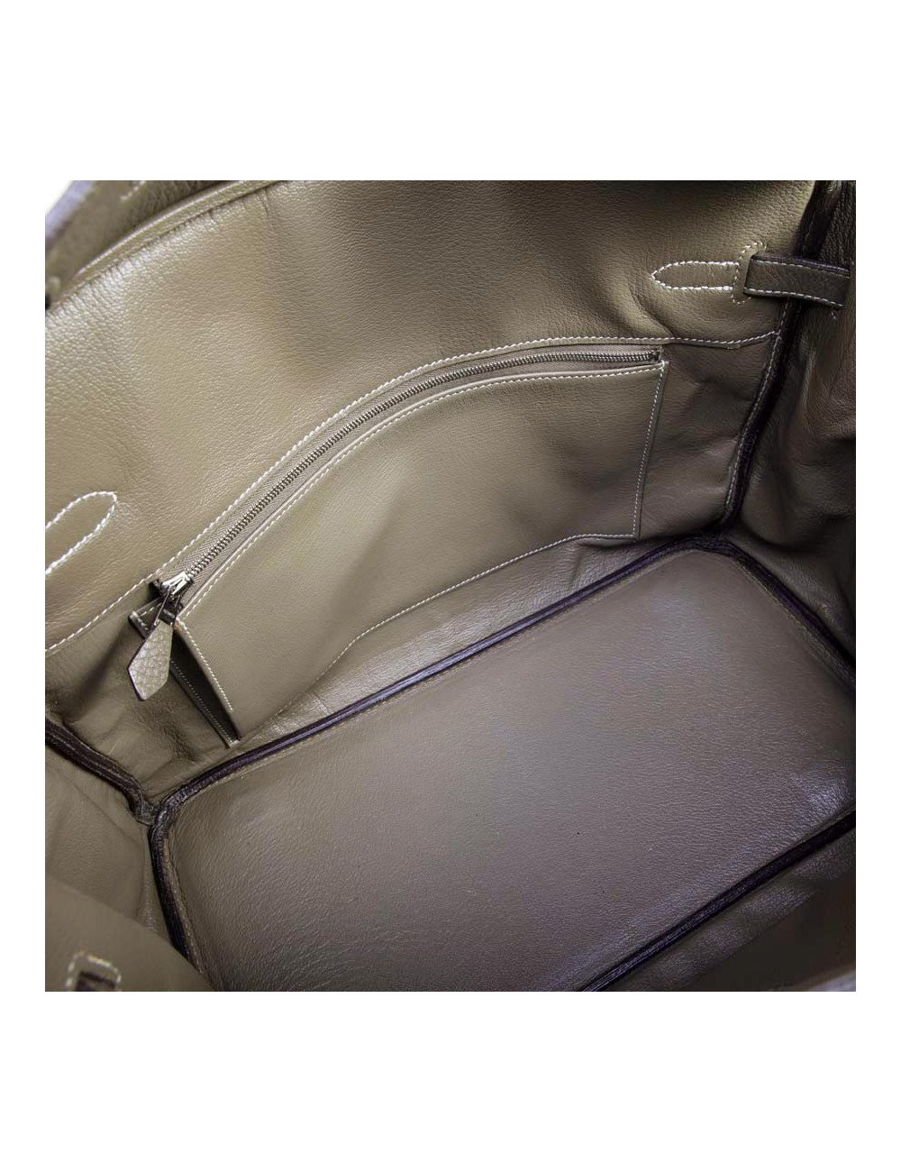 Birkin 35 HERMES cuir togo étoupe 