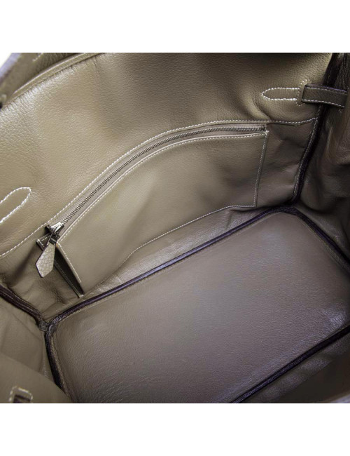 Birkin 35 HERMES cuir togo étoupe 