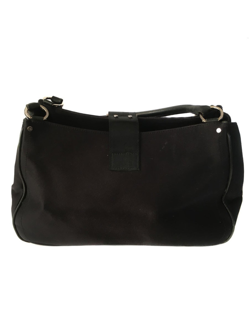 DIOR bag in Black canvas and carabiner rhinestones