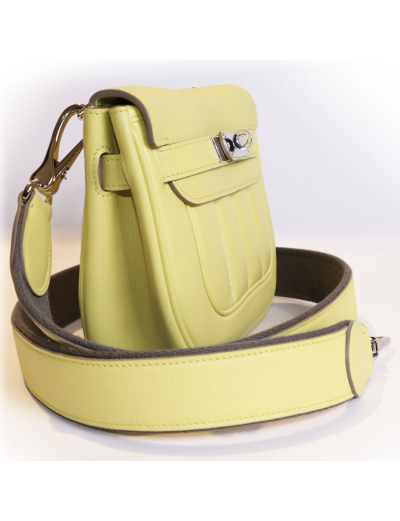 Sac 'Mini Berline' HERMES jaune poussin