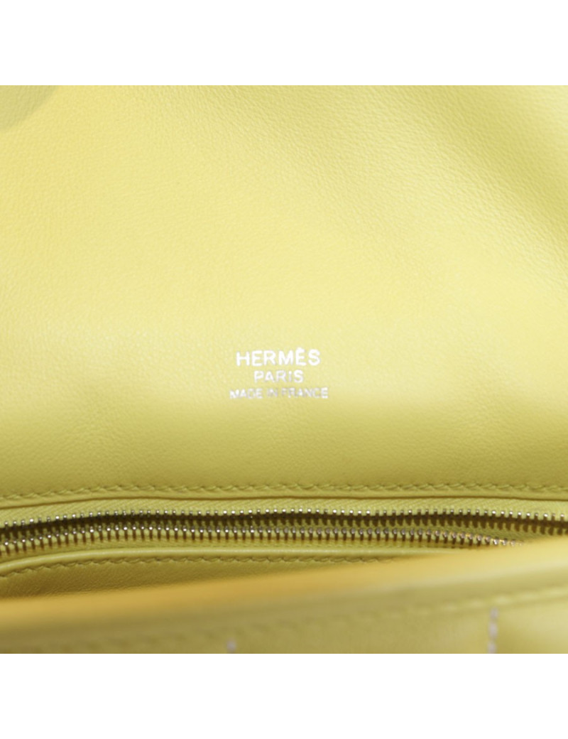 Sac 'Mini Berline' HERMES jaune poussin