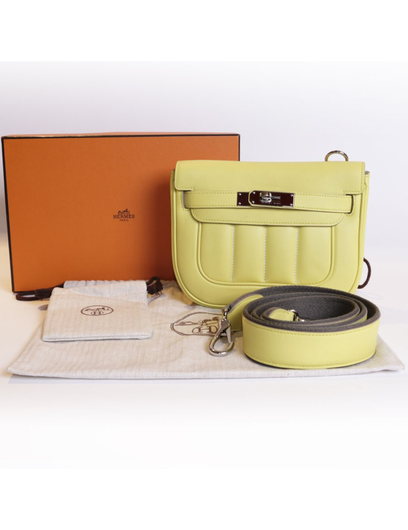 Sac 'Mini Berline' HERMES jaune poussin