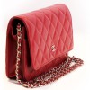 Quilted bag CHANEL red leather cover