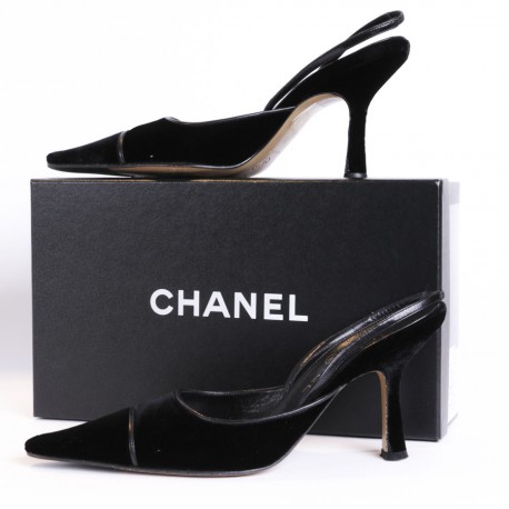 Sandals mid evening CHANEL t 38
