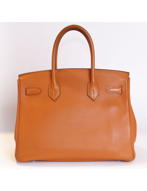 Bag Birkin 30 HERMES swift orange