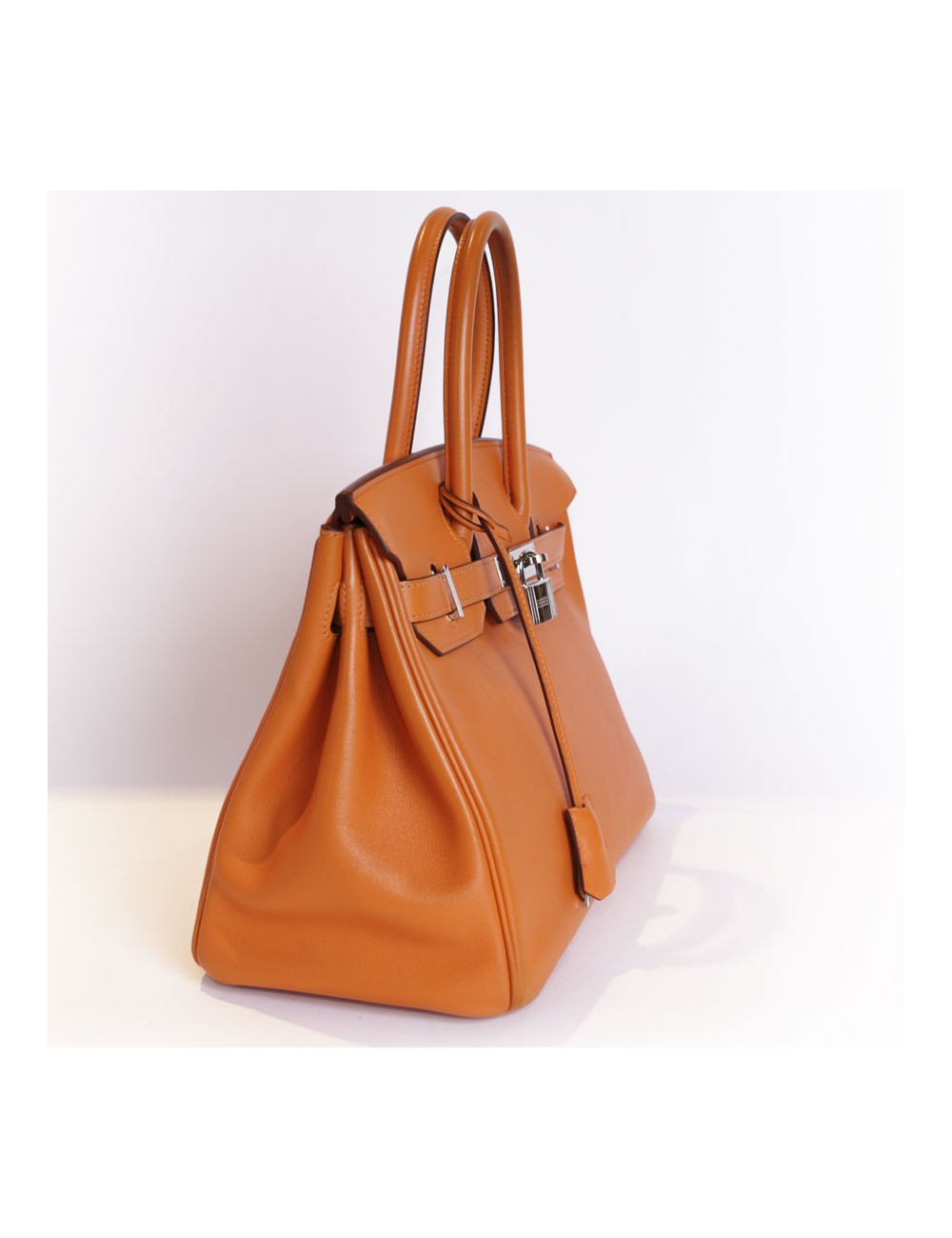 Bag Birkin 30 HERMES swift orange
