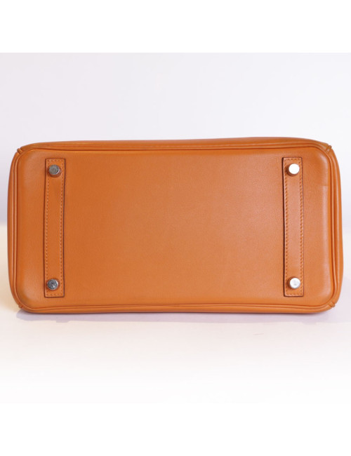 Bag Birkin 30 HERMES swift orange
