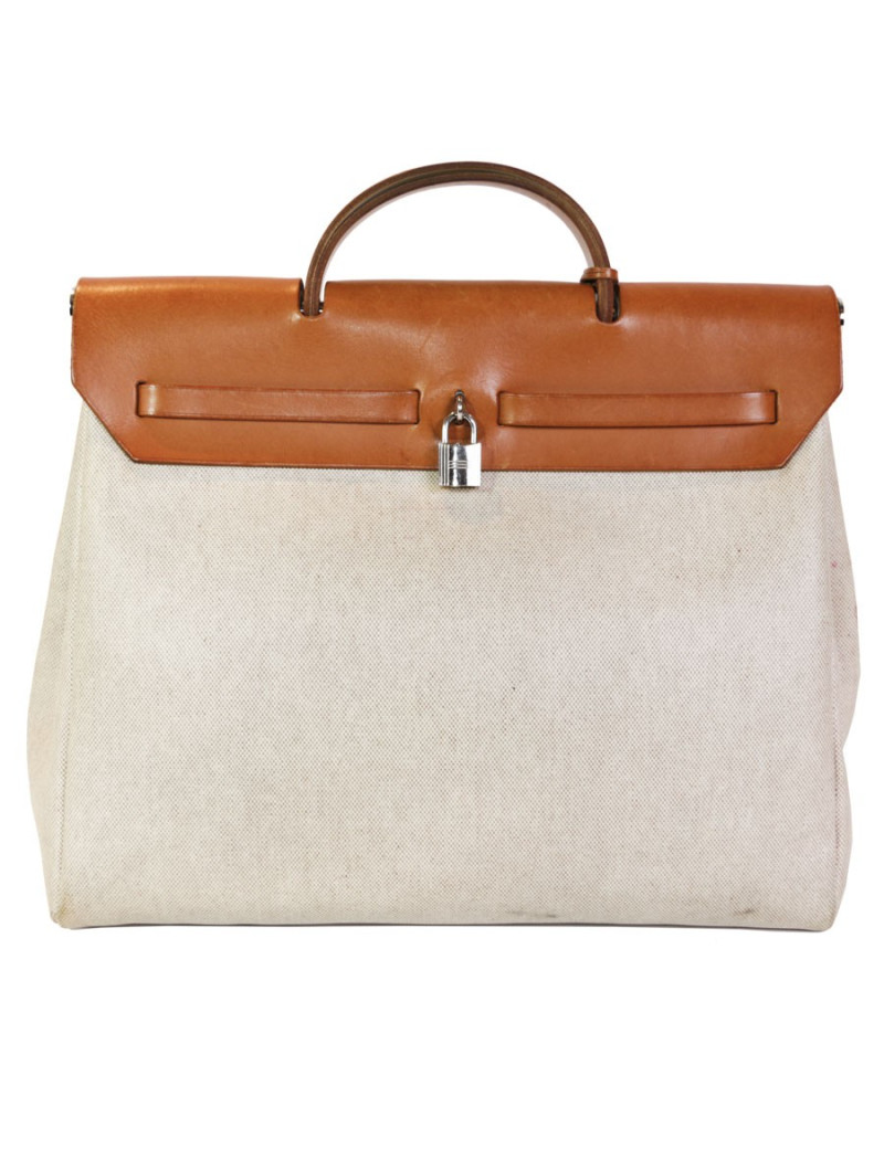 Sac herbag HERMES toile écrue