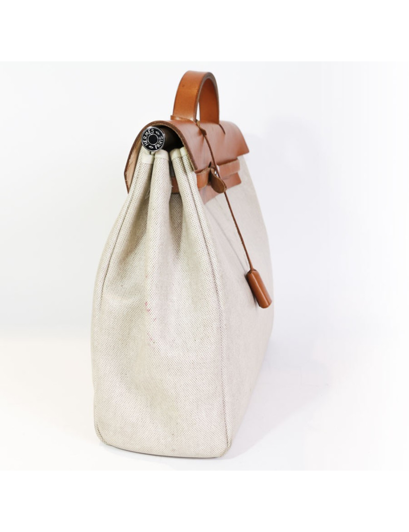Sac herbag HERMES toile écrue