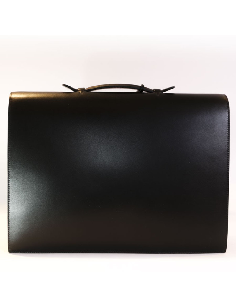 Dispatches HERMES leather black box bag